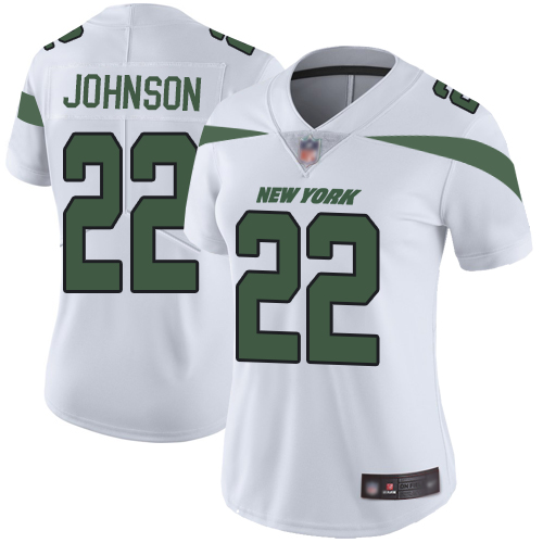 New York Jets Limited White Women Trumaine Johnson Road Jersey NFL Football #22 Vapor Untouchable->women nfl jersey->Women Jersey